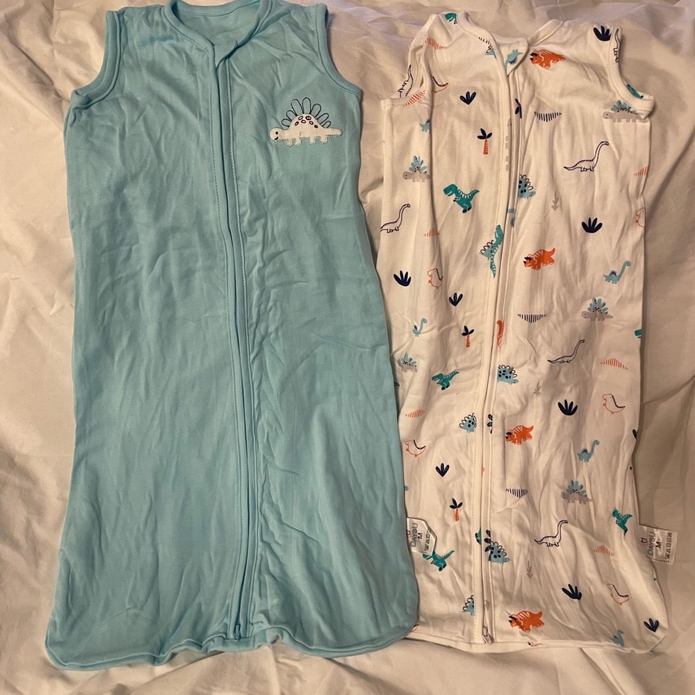 DaysU Baby Sleep Sack 6-12 Months 100% Cotton, Wearable Blanket One-Way Zipper